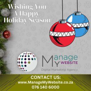 Wishing You A Happy Holiday Season - Manage My Website Marketing Agency